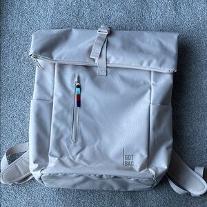 GOT BAG Cream Roll-Top Backpack